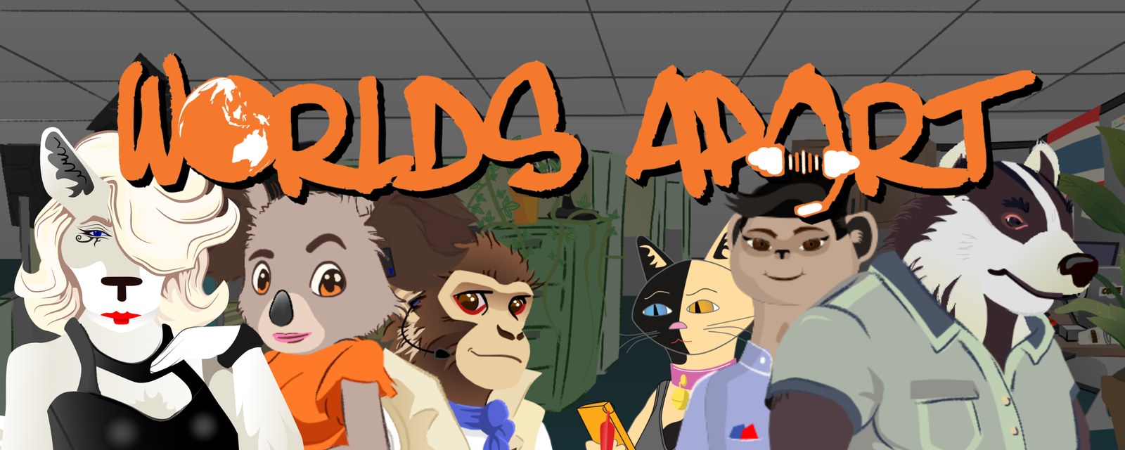 The cast of Worlds Apart